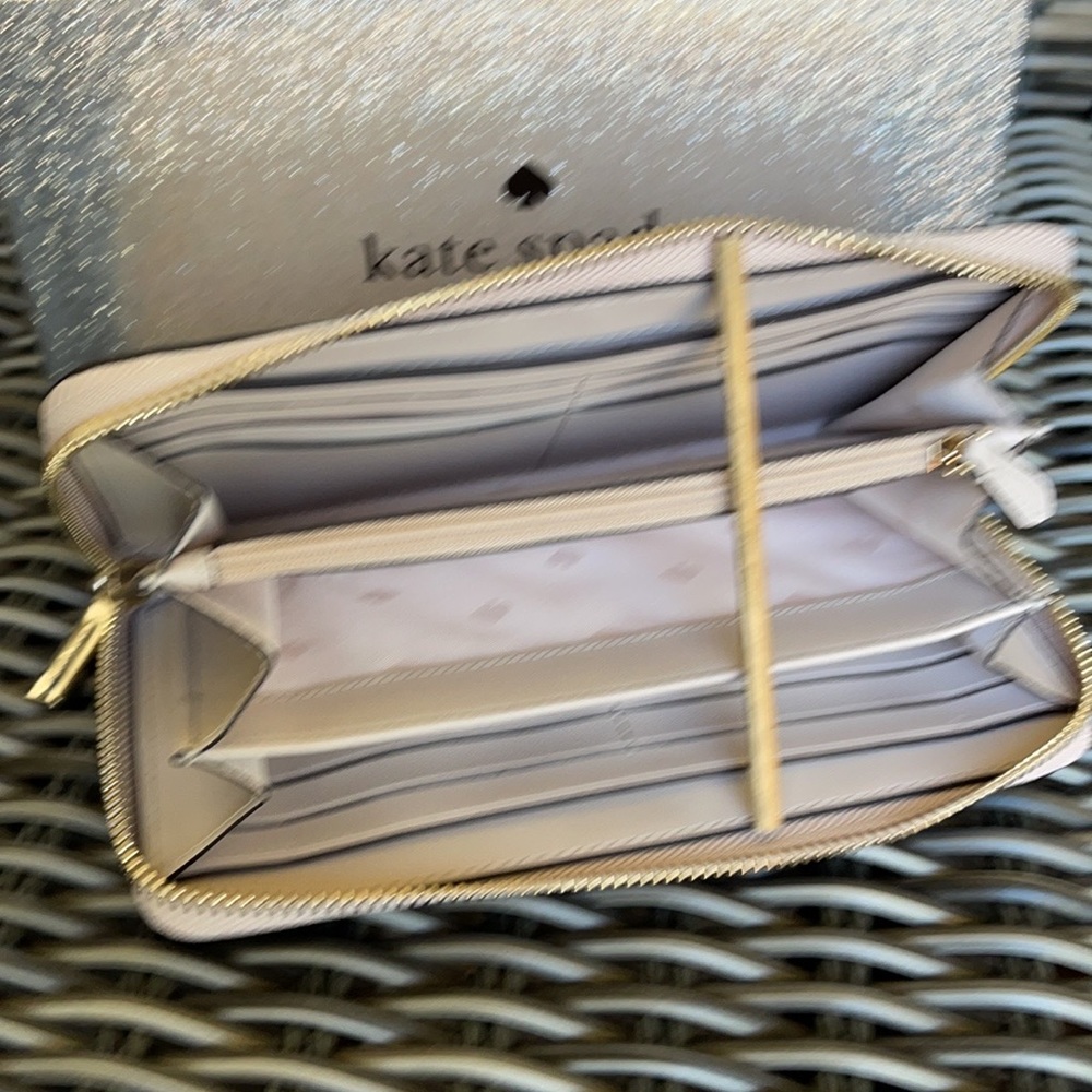 Kate Spade shimmy glitter boxed large continental wallet - Picture 15 of 16